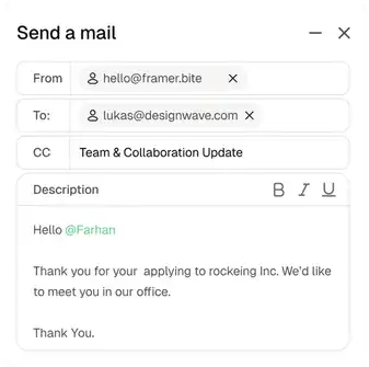 Personalisierte E-Mail-Vorlagen